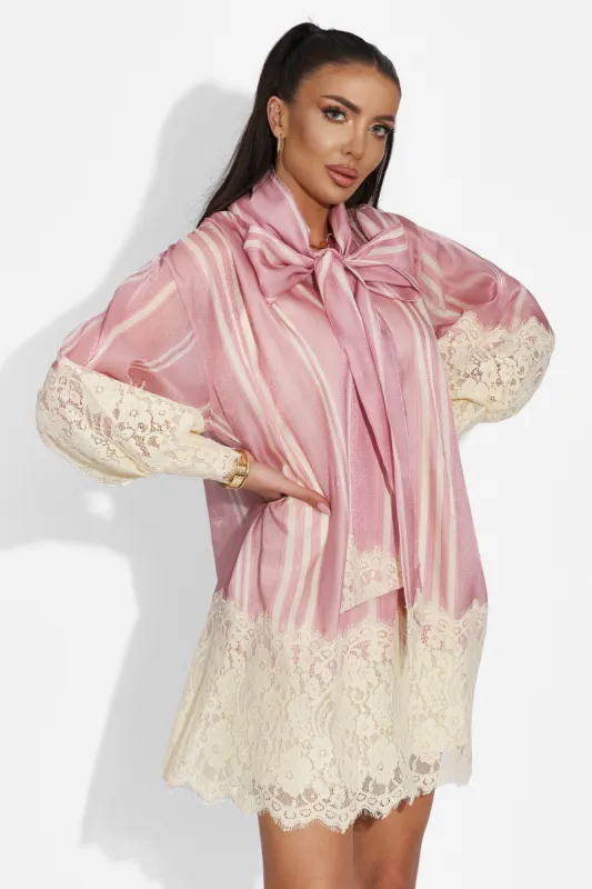 Rochie dama scurta eleganta roz Christela Bogas sold by bogas