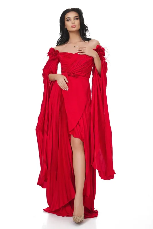 Rochie dama lunga rosie Miesje Bogas sold by bogas