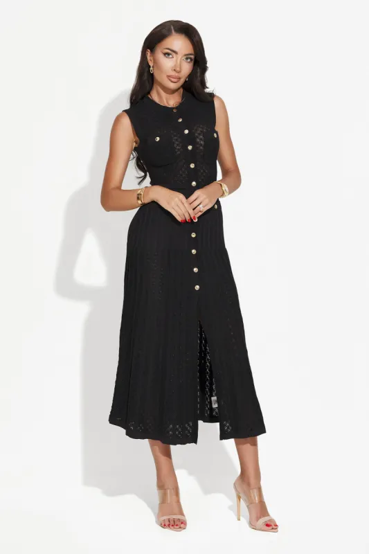 Rochie dama lunga neagra Tadia Bogas sold by bogas