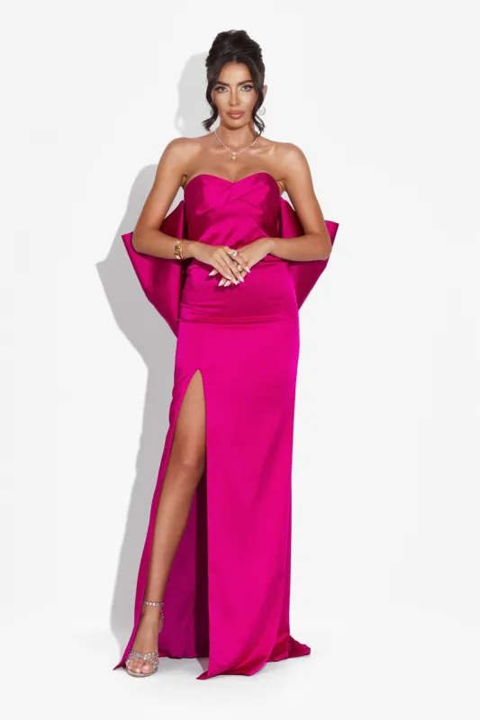 Rochie dama lunga fucsia Tanisha Bogas sold by bogas
