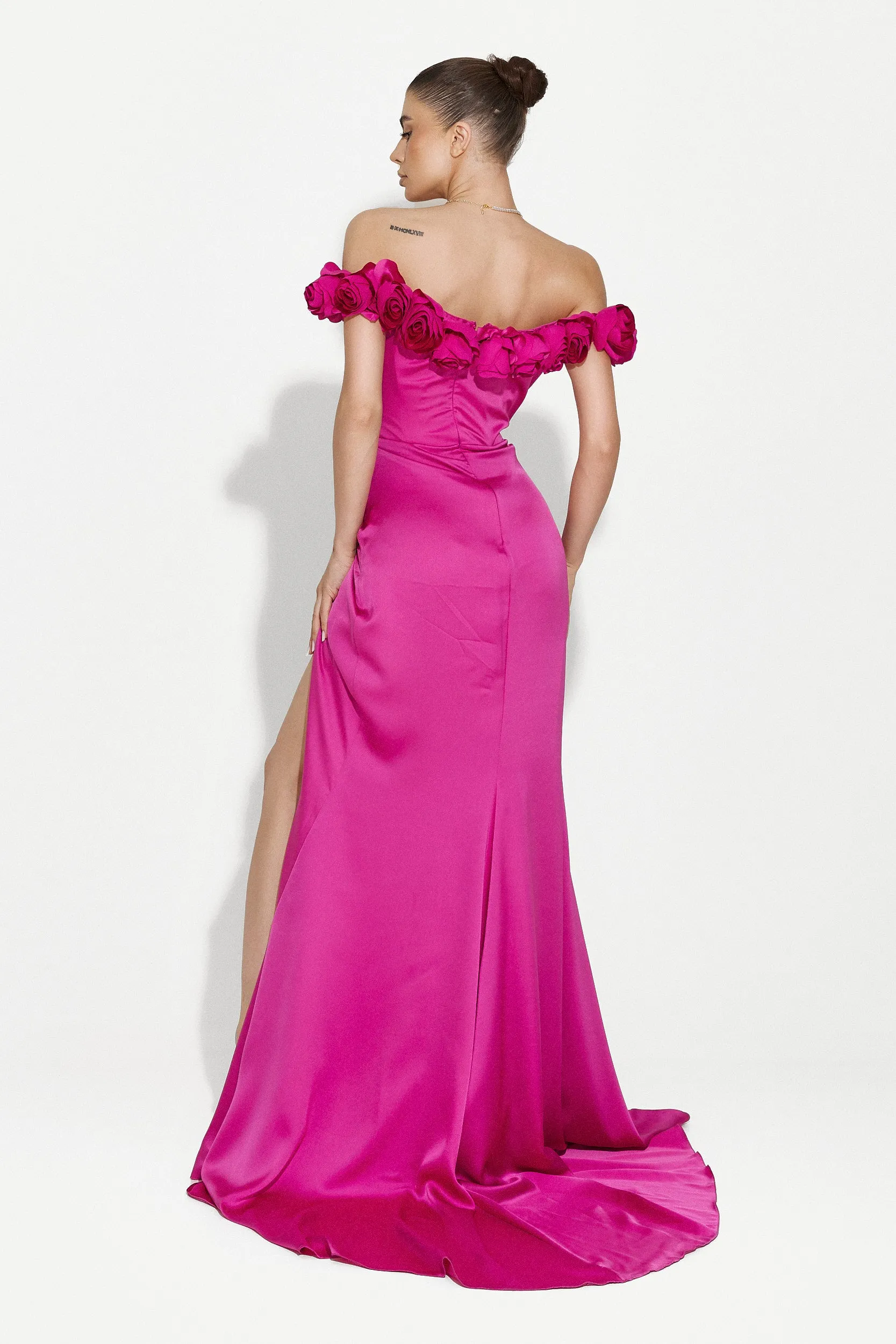 Rochie dama lunga fucsia Rafaela Bogas sold by bogas product image thumbnail 2