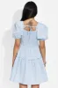 Rochie dama scurta bleu Maceira Bogas sold by bogas