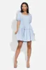 Rochie dama scurta bleu Maceira Bogas sold by bogas