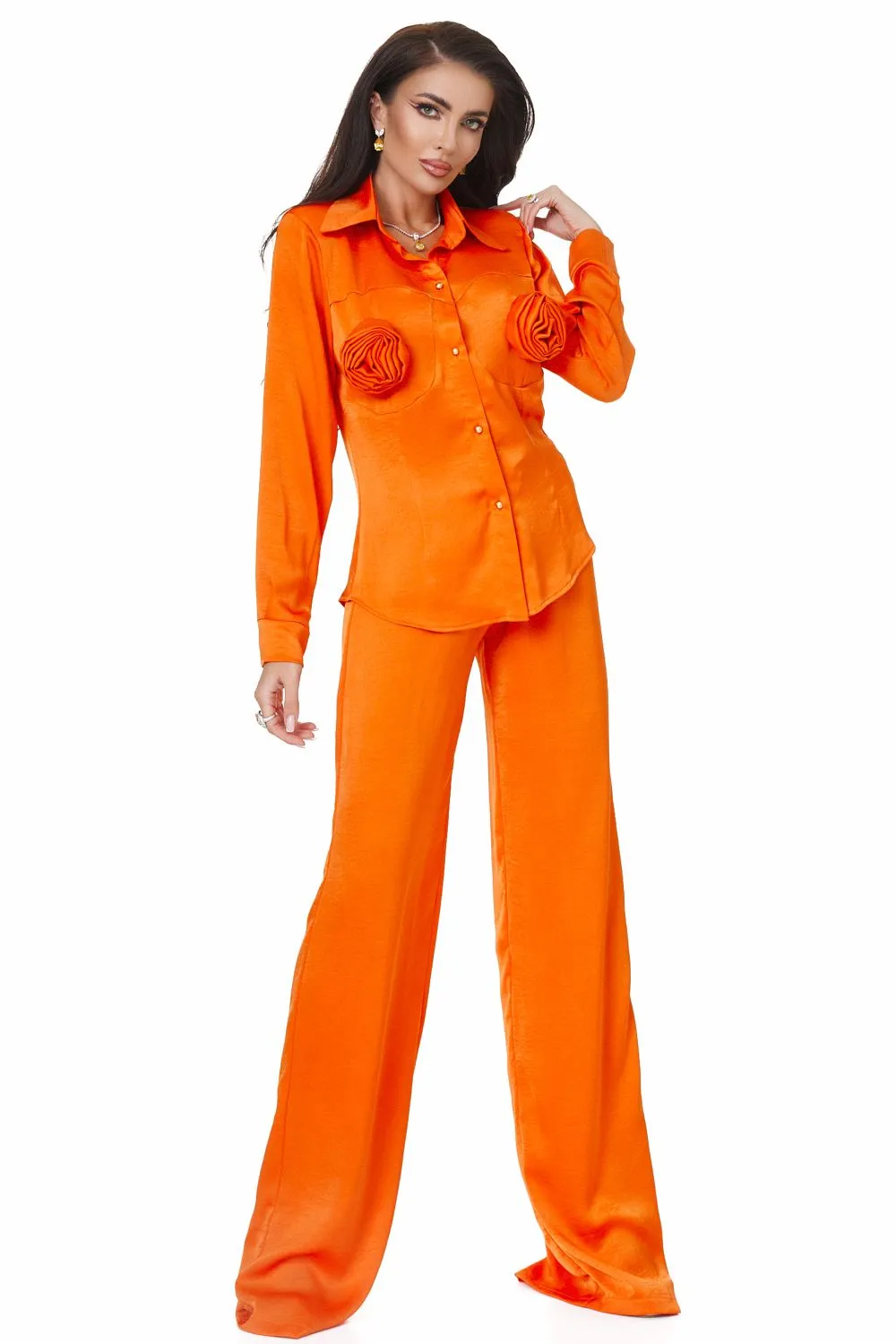 Compleu dama elegant portocaliu Byscona Bogas sold by bogas product image thumbnail 4