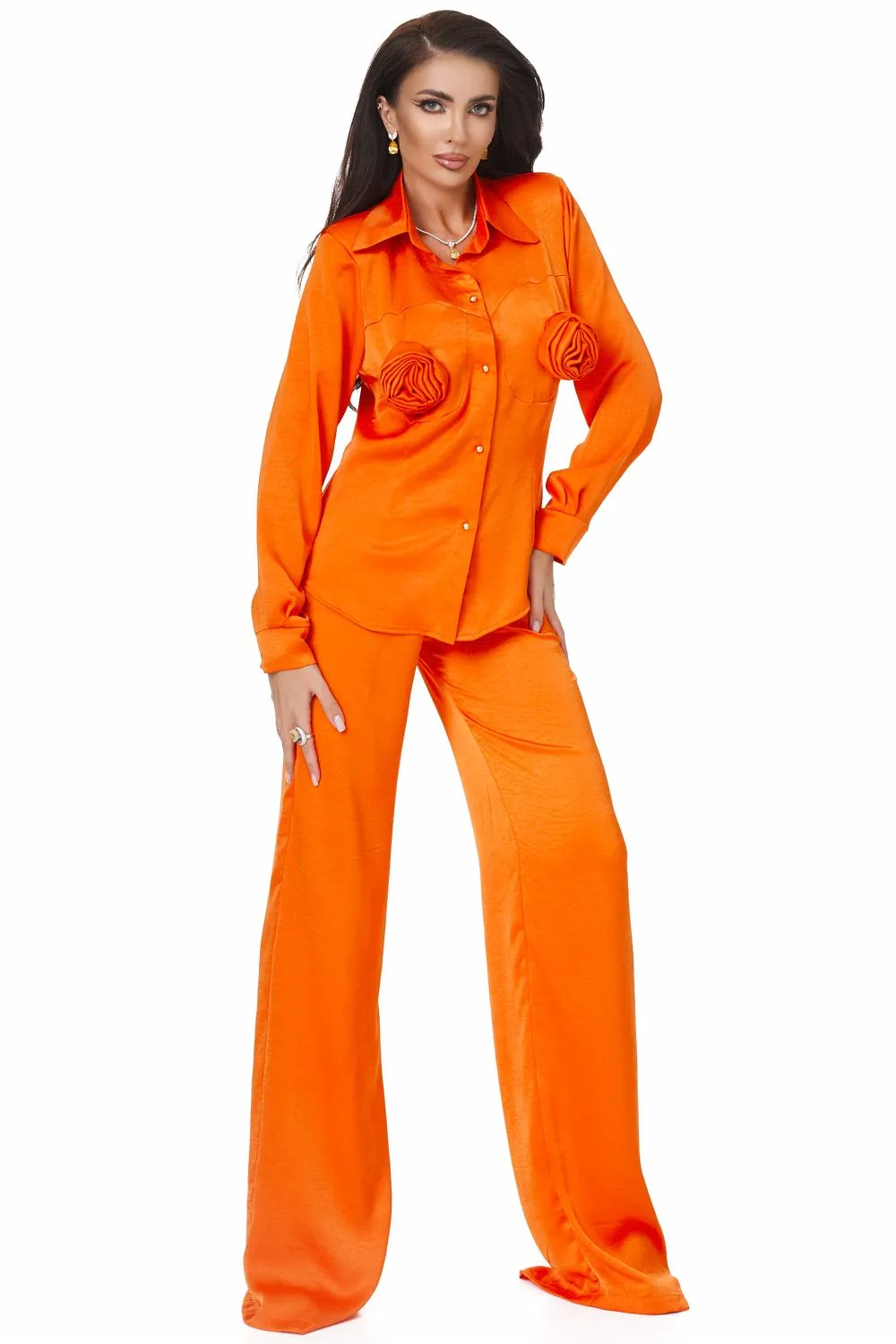 Compleu dama elegant portocaliu Byscona Bogas sold by bogas product image thumbnail 3