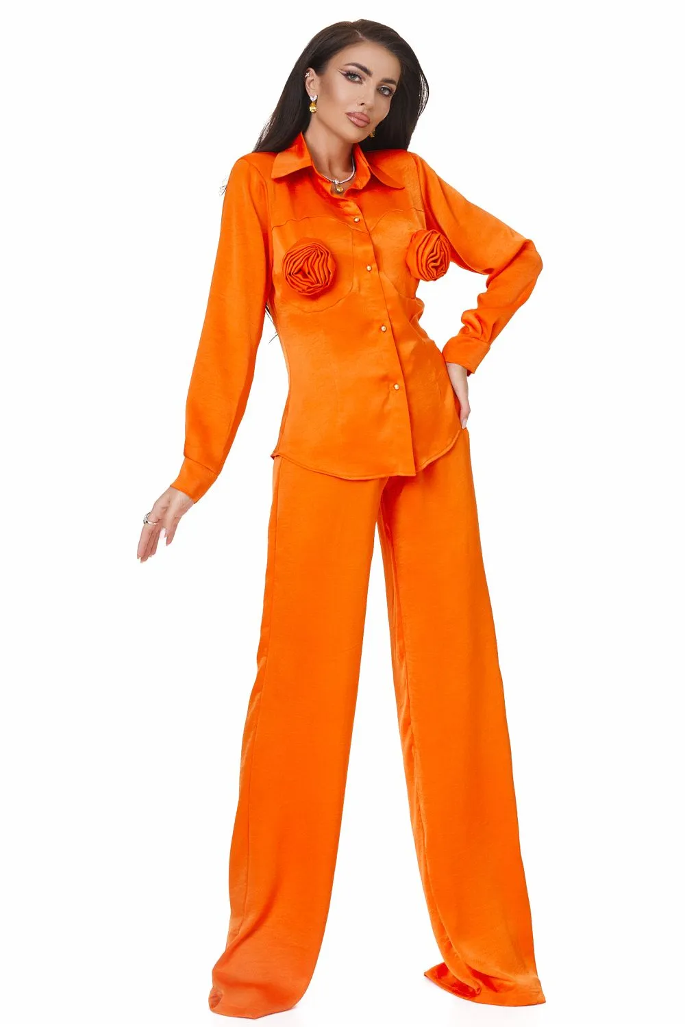 Compleu dama elegant portocaliu Byscona Bogas sold by bogas