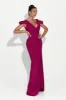 Rochie dama lunga fucsia Soley Bogas sold by bogas