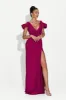 Rochie dama lunga fucsia Soley Bogas sold by bogas