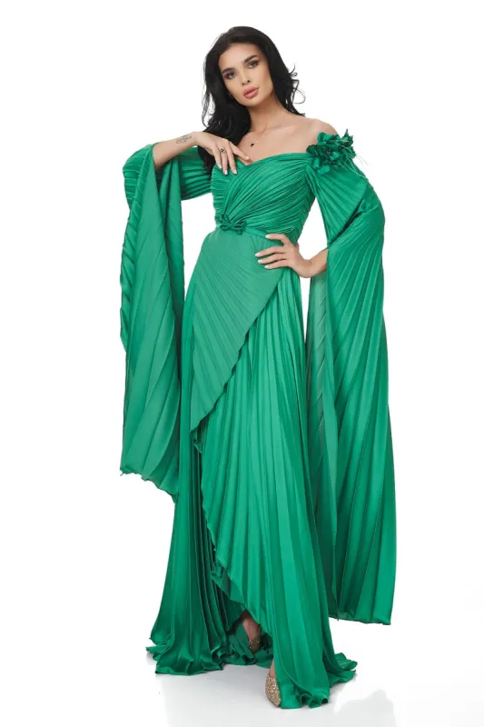 Rochie dama lunga verde Miesje Bogas sold by bogas
