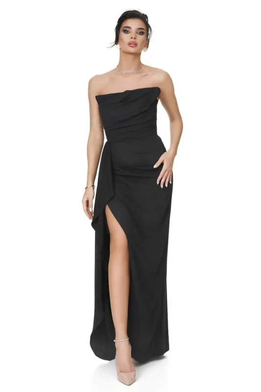 Rochie dama lunga neagra Daity Bogas sold by bogas