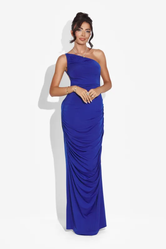 Rochie dama lunga albastra Calvia Bogas sold by bogas