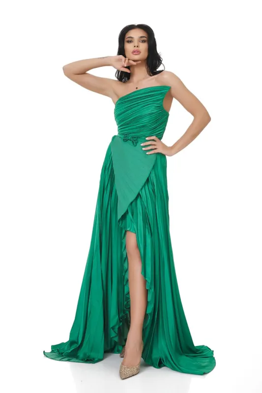 Rochie dama lunga verde Miek Bogas sold by bogas