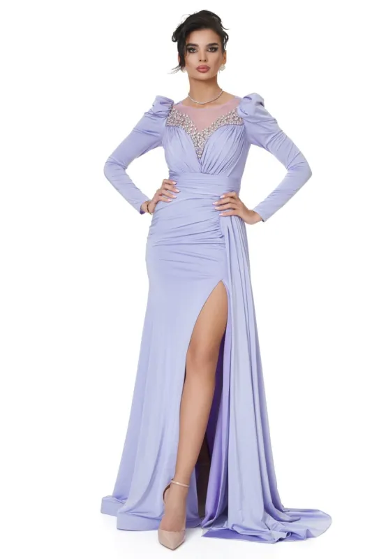 Rochie dama lunga lila Simnsa Bogas sold by bogas