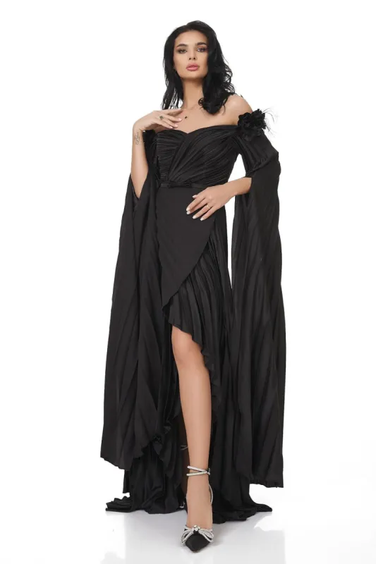Rochie dama lunga neagra Miesje Bogas sold by bogas