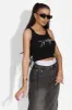 Fusta dama lunga casual neagra Miliana Bogas sold by bogas