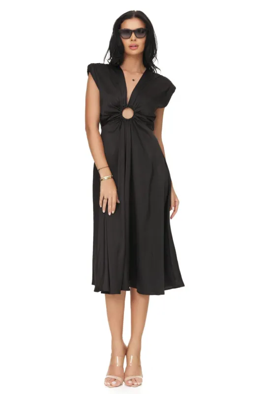 Rochie dama midi neagra Jemylis Bogas sold by bogas