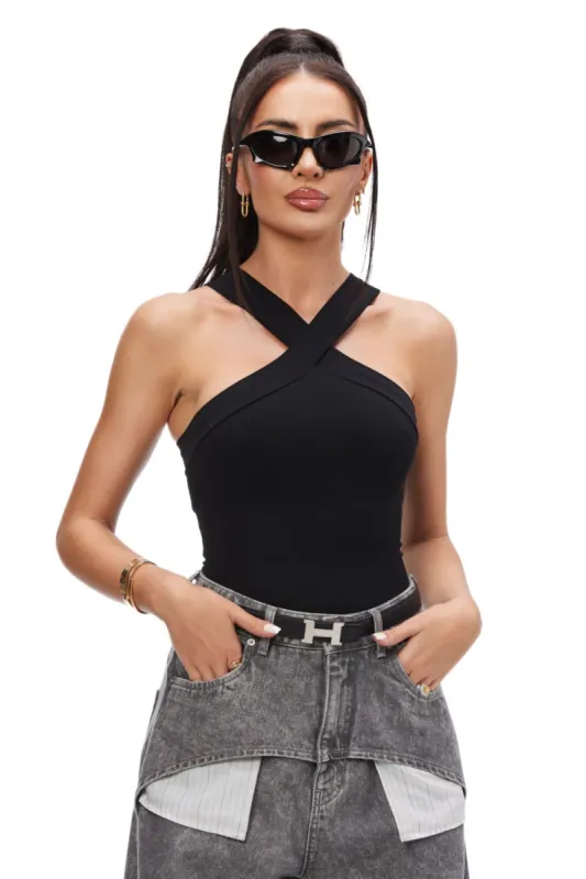 Body dama casual modelator negru Benmisi Bogas sold by bogas