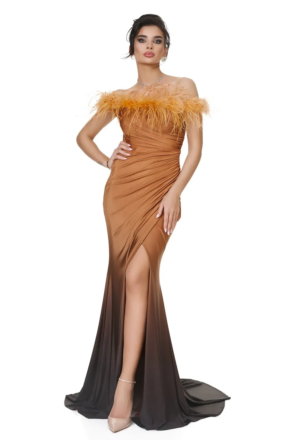 Rochie dama lunga maro Besama Bogas sold by bogas product image thumbnail 3