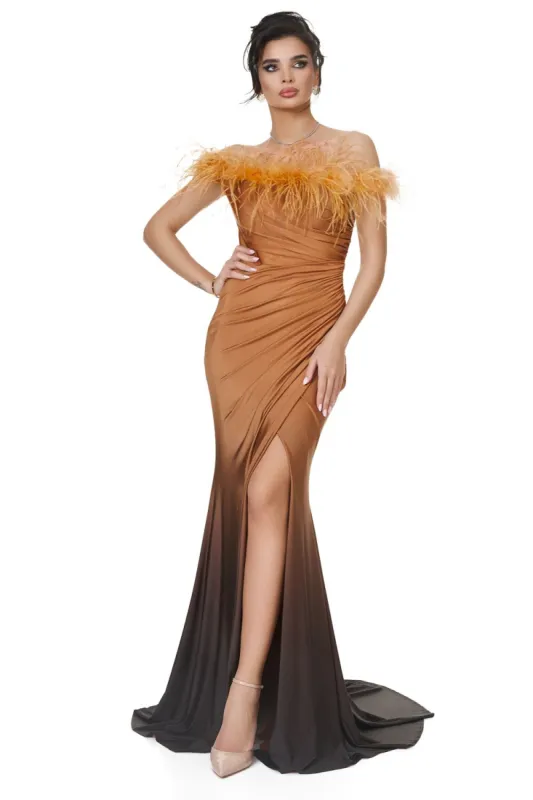 Rochie dama lunga maro Besama Bogas sold by bogas