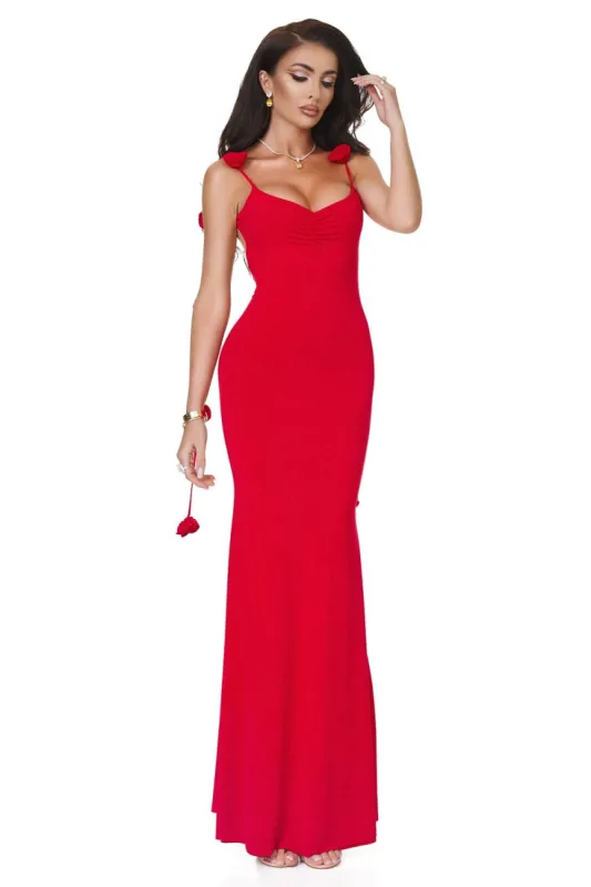 Rochie dama lunga lycra rosie Tisanise sold by bogas