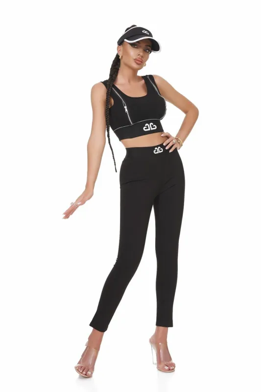 Bustiera dama casual neagra Baucis Bogas sold by bogas