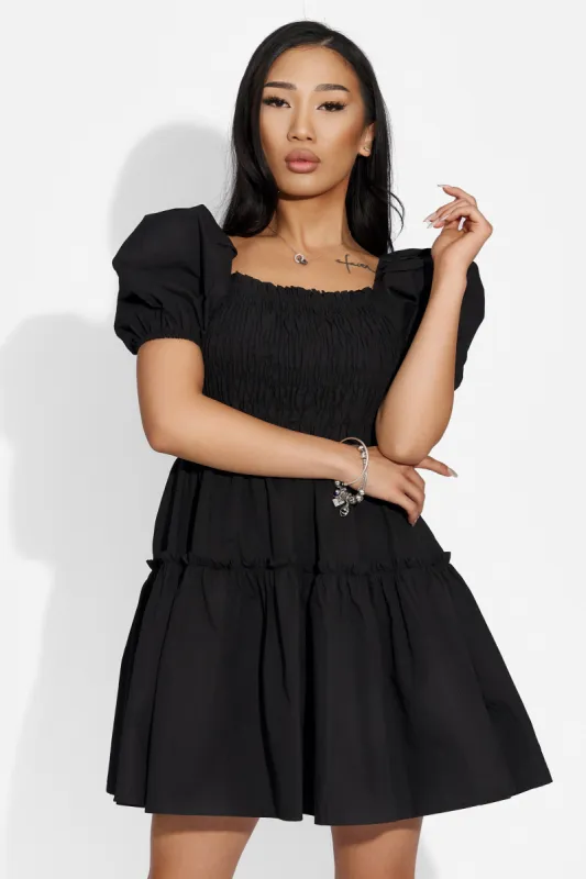 Rochie dama scurta neagra Maceira Bogas sold by bogas