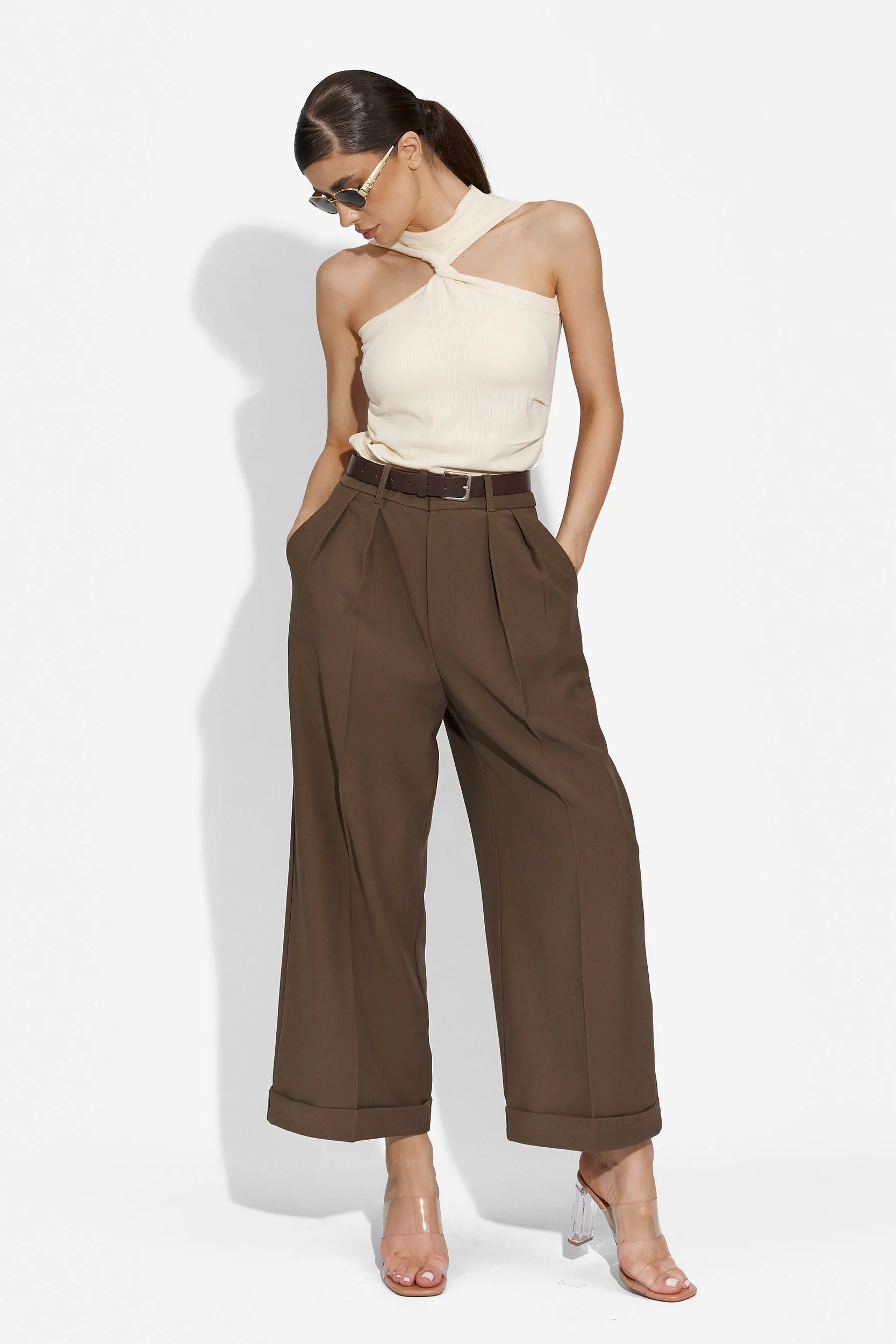 Pantaloni dama eleganti maro Apelas Bogas sold by bogas product image thumbnail 3