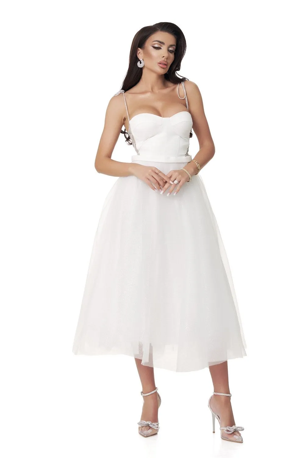 Rochie dama medie alba Yuriko Bogas sold by bogas product image thumbnail 2