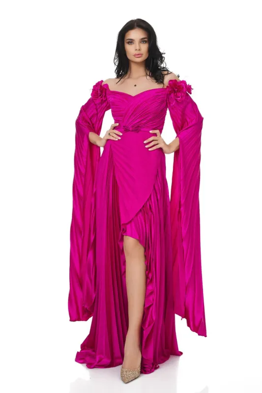 Rochie dama lunga fucsia Miesje Bogas sold by bogas