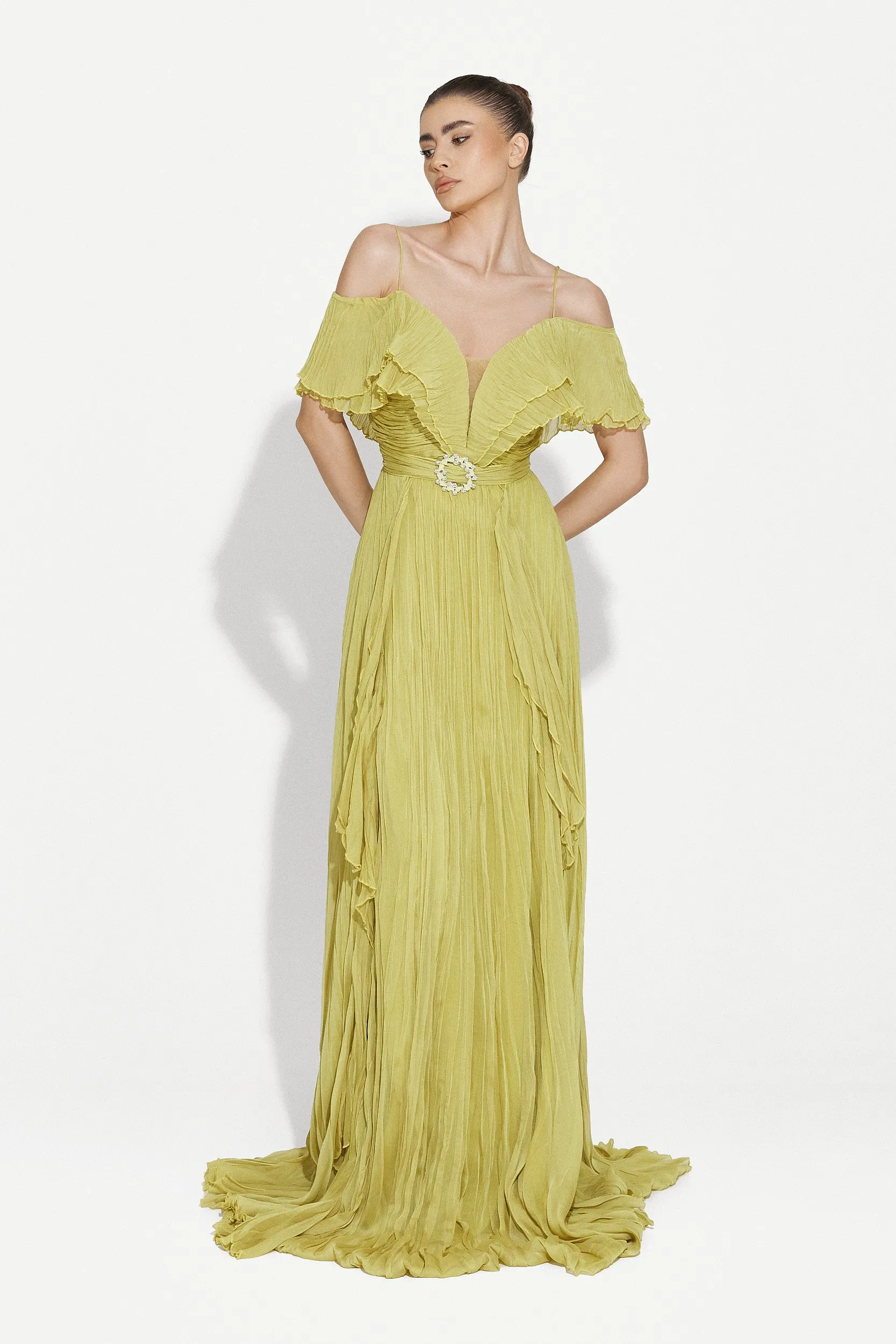 Rochie dama lunga verde Alita Bogas sold by bogas product image thumbnail 3