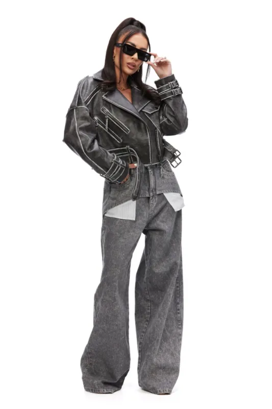 Blugi dama casual gri Prestamos Bogas sold by bogas