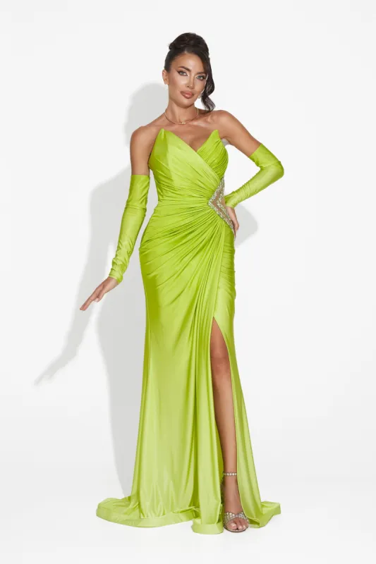 Rochie dama lunga verde Zeinas Bogas sold by bogas