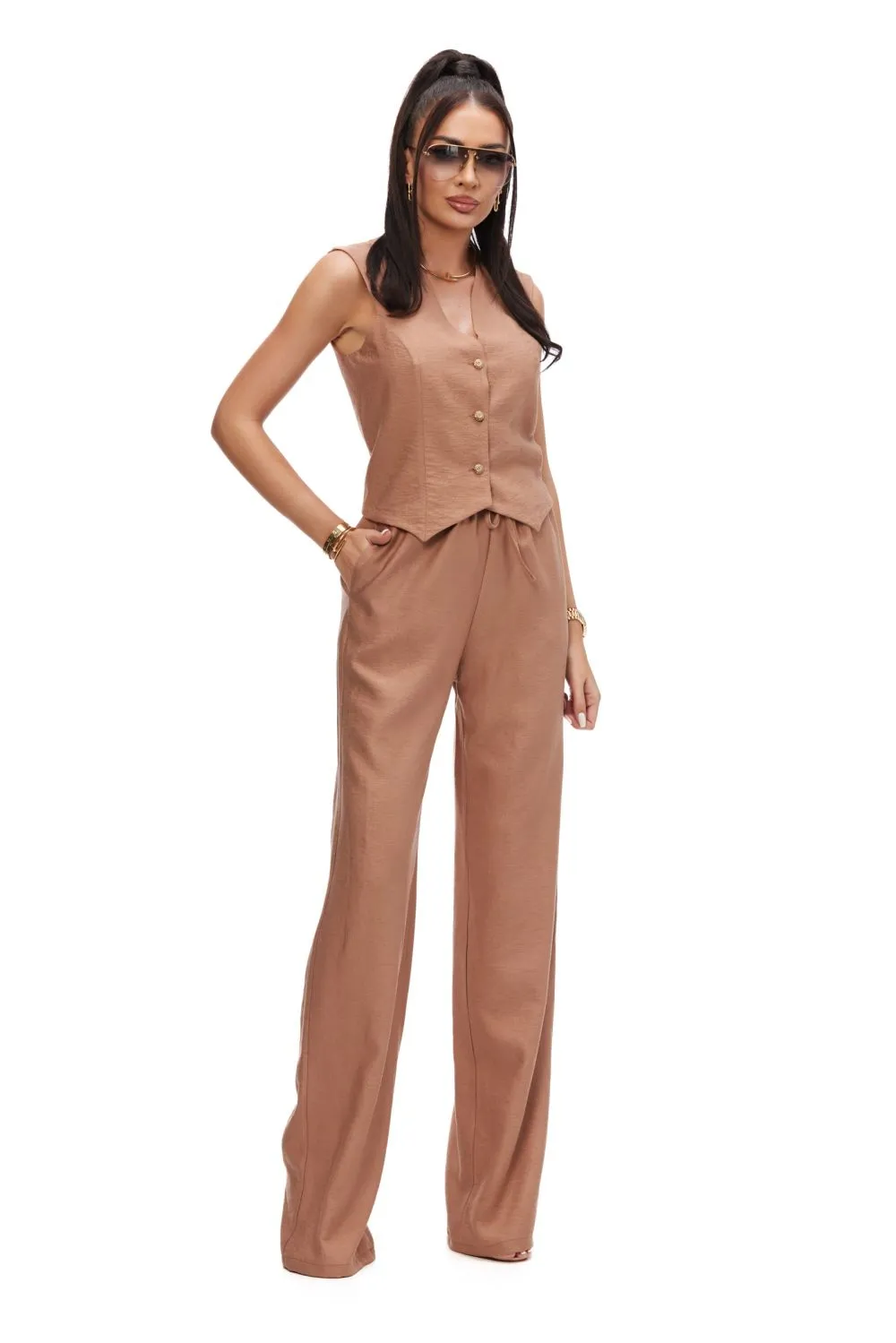 Compleu dama elegant maro Complimes Bogas sold by bogas