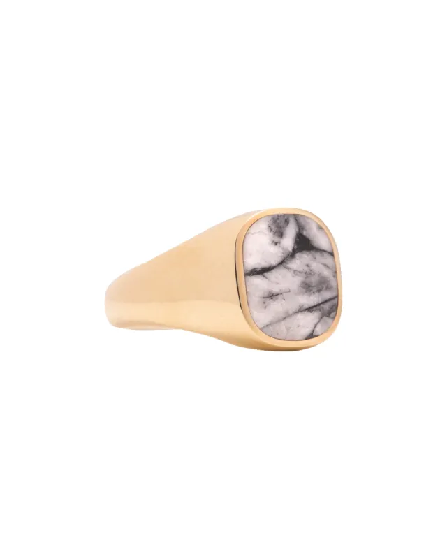Pinestone Signet Ring made by Bloedstone