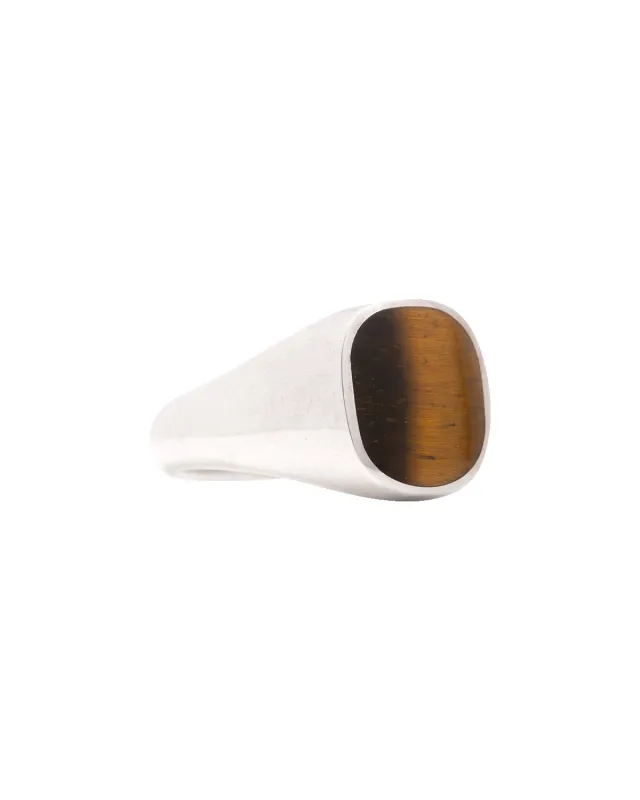 Tigers Eye in Silver - Size 11 made by Bloedstone