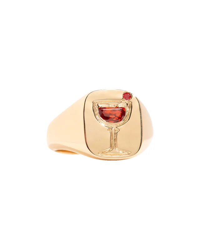 Manhattan Cocktail Ring made by Bloedstone