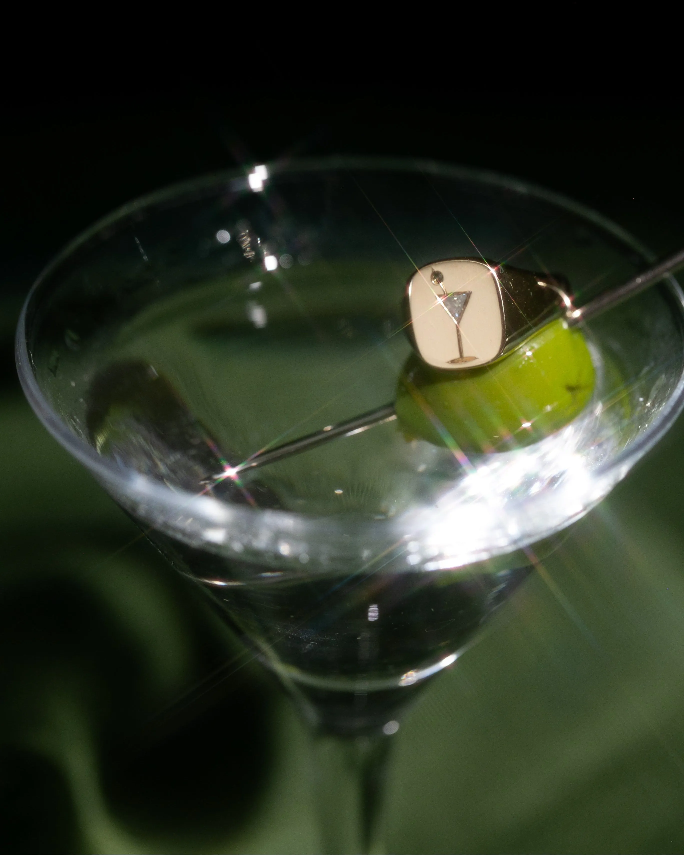 Martini Cocktail Ring sold by Bloedstone product image thumbnail 3
