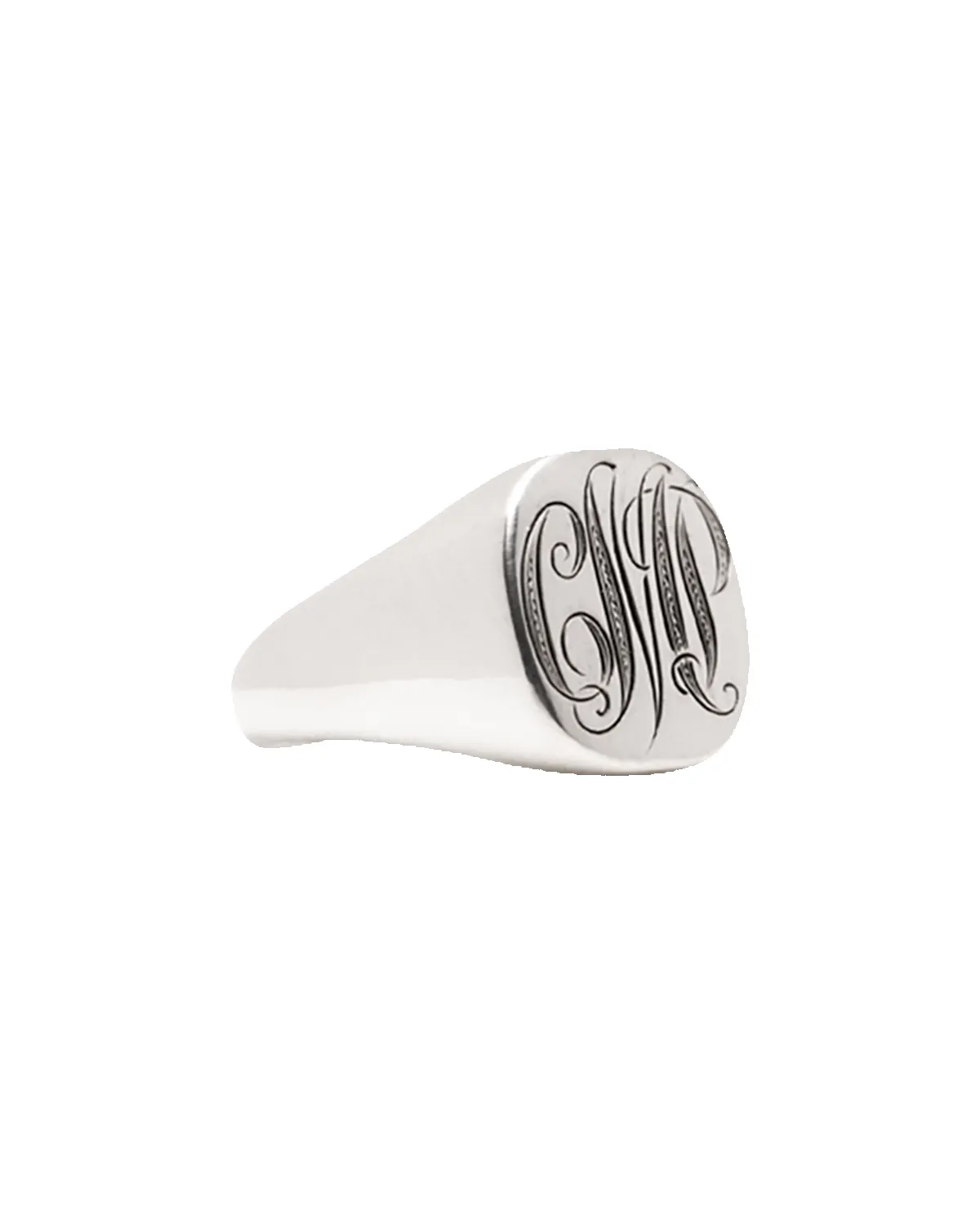 Monogram Signet - Silver & Platinum sold by Bloedstone product image thumbnail 2