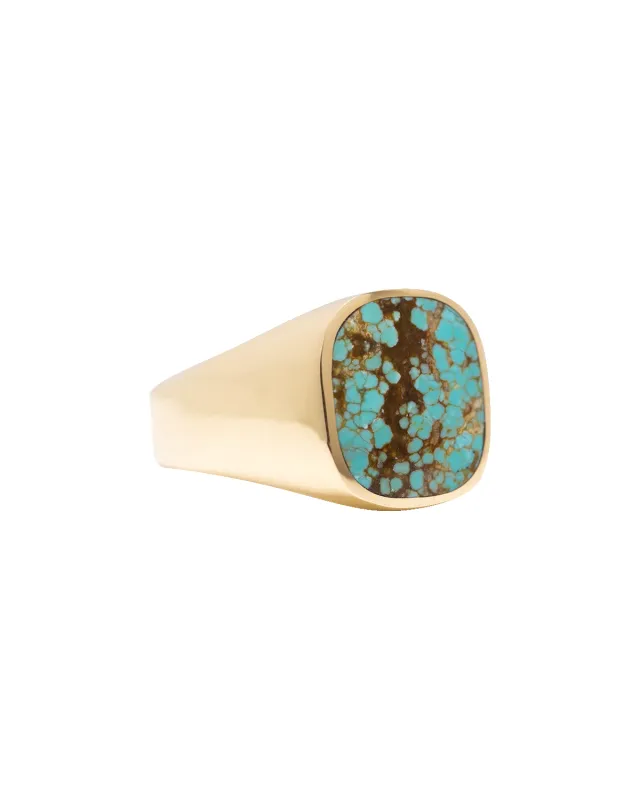 Turquoise Signet Ring made by Bloedstone