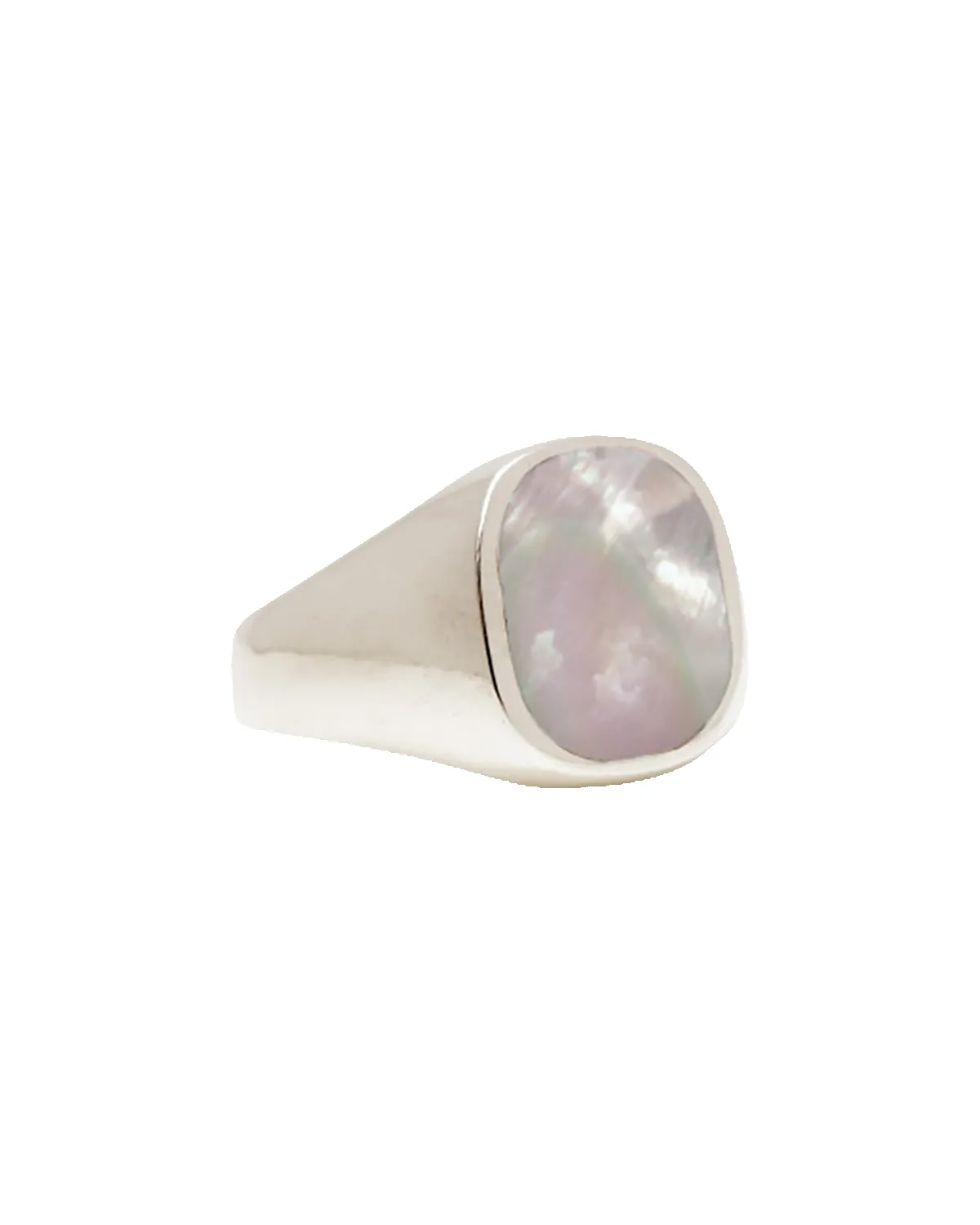 Mother of Pearl Signet Ring sold by Bloedstone product image thumbnail 2