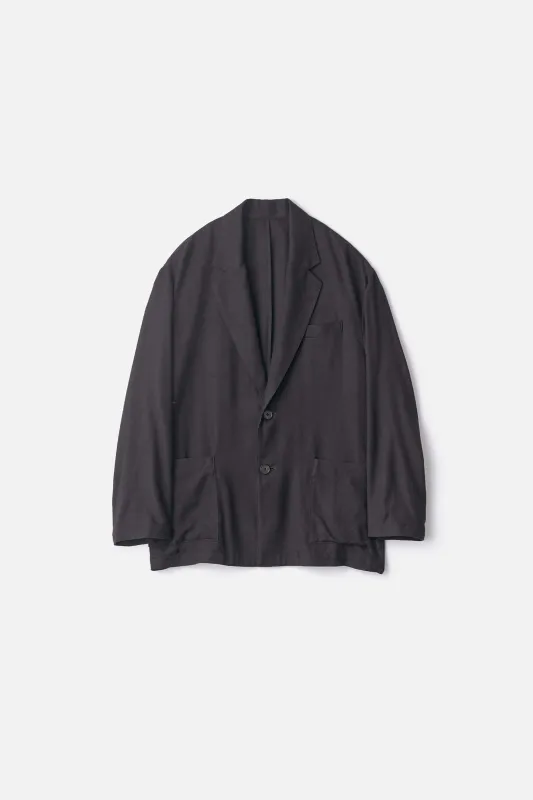 RAYON SILK FLANNEL SINGLE BREASTED JACKET sold by ssstein