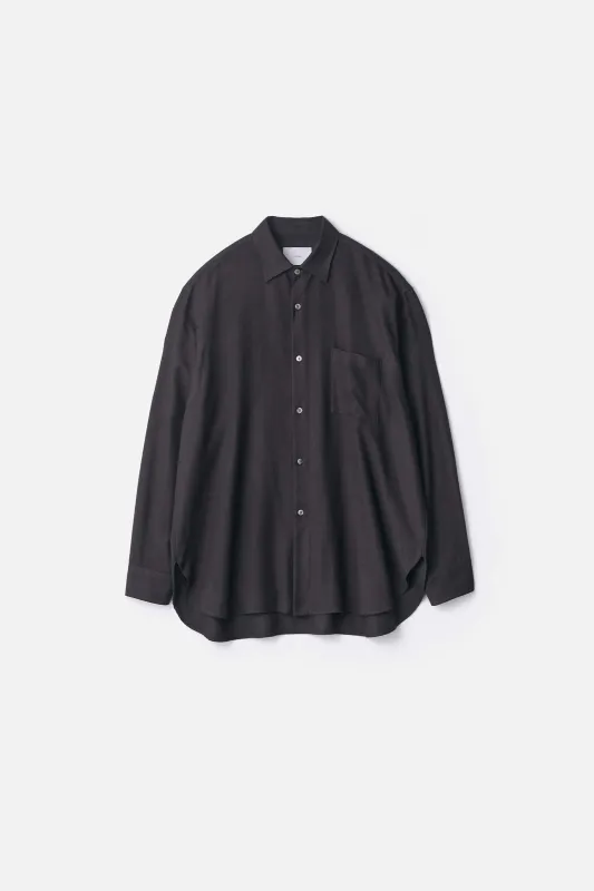 RAYON SILK FLANNEL OVERSIZED DOWN PAT SHIRT made by ssstein