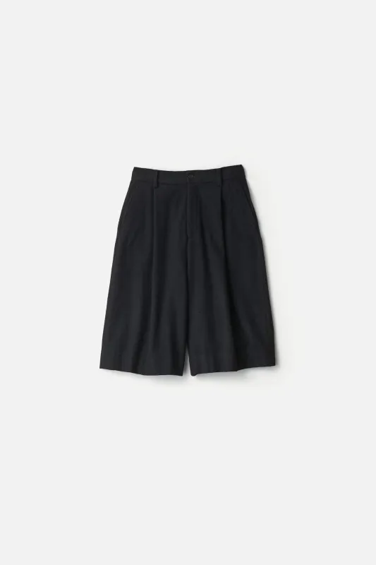 WOOL/CASHMERE FLEECE EASY SHORT TROUSERS made by ssstein