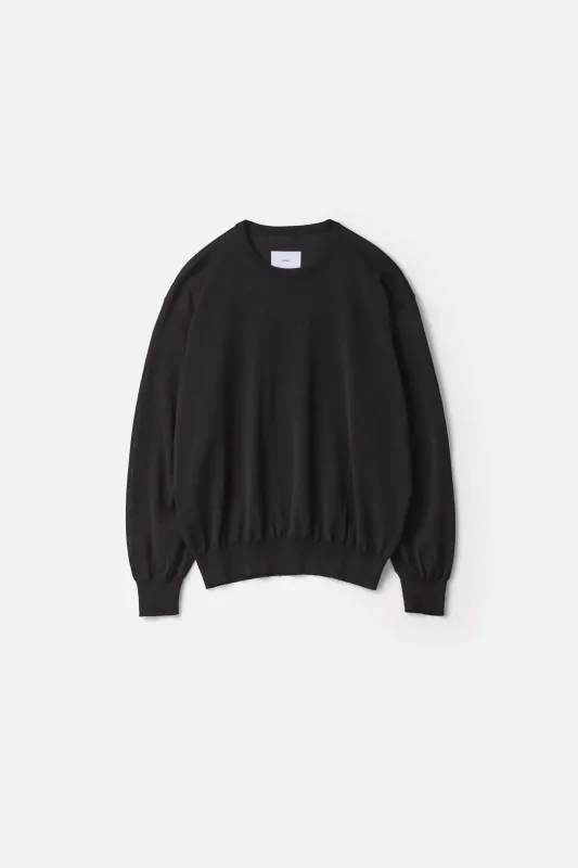 WOOL SILK KNIT TUCKED LS made by ssstein