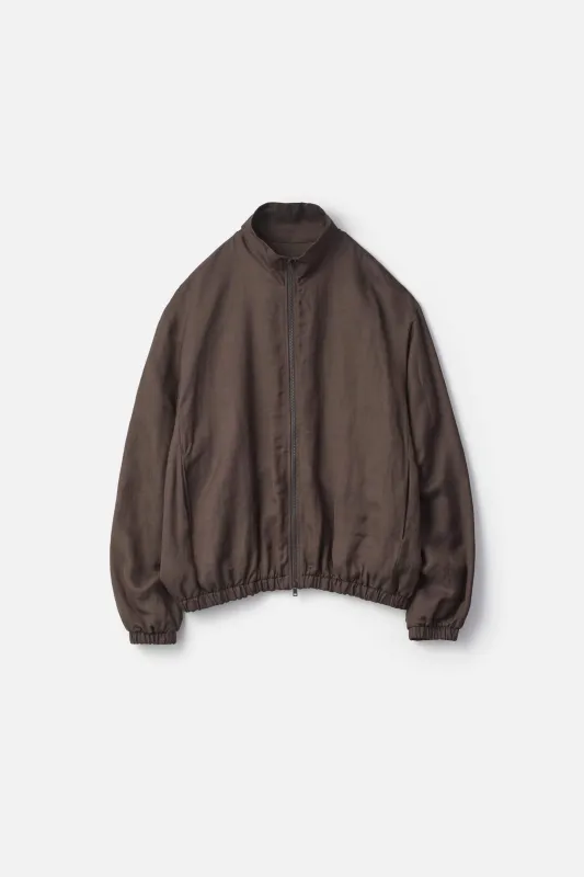 VIS/LI TWILL SHIRRED LIGHT ZIP JACKET made by ssstein