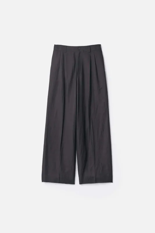 VIS/LI/RA TWILL EASY LONG WIDE TROUSERS sold by ssstein