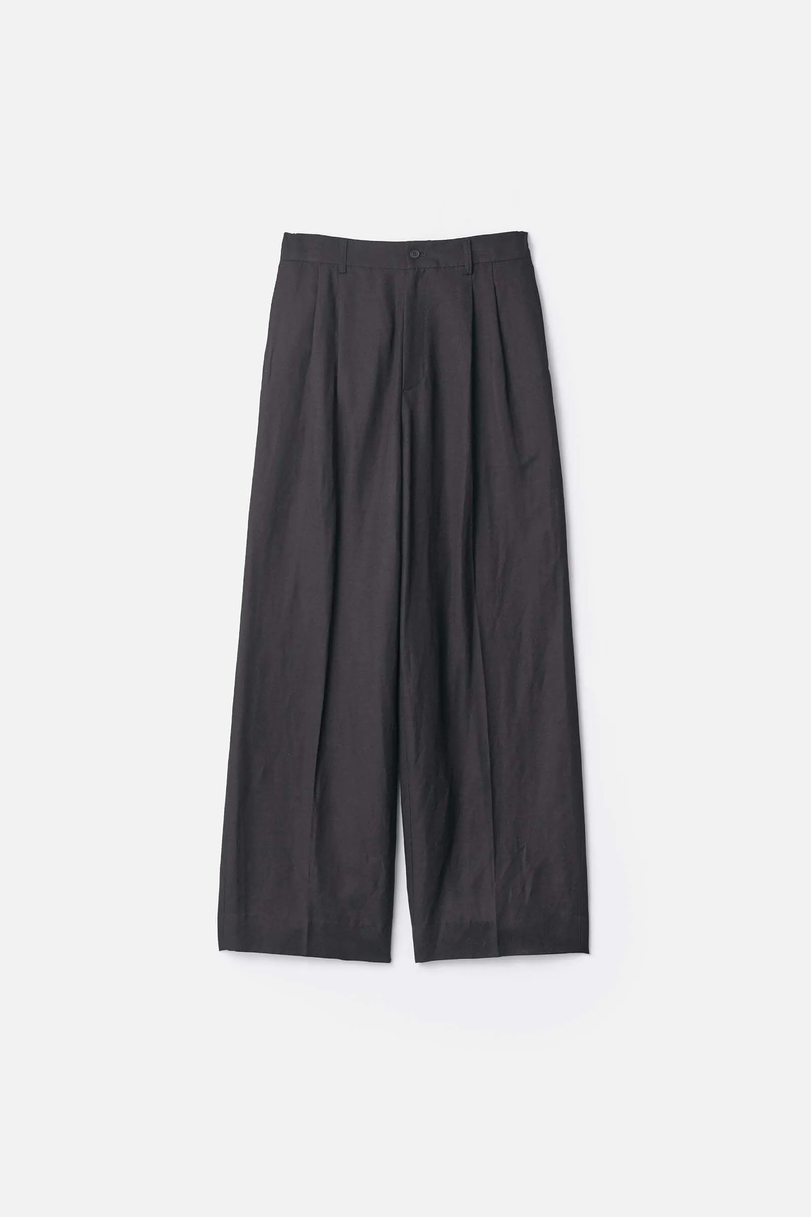VIS/LI/RA TWILL EASY LONG WIDE TROUSERS sold by ssstein