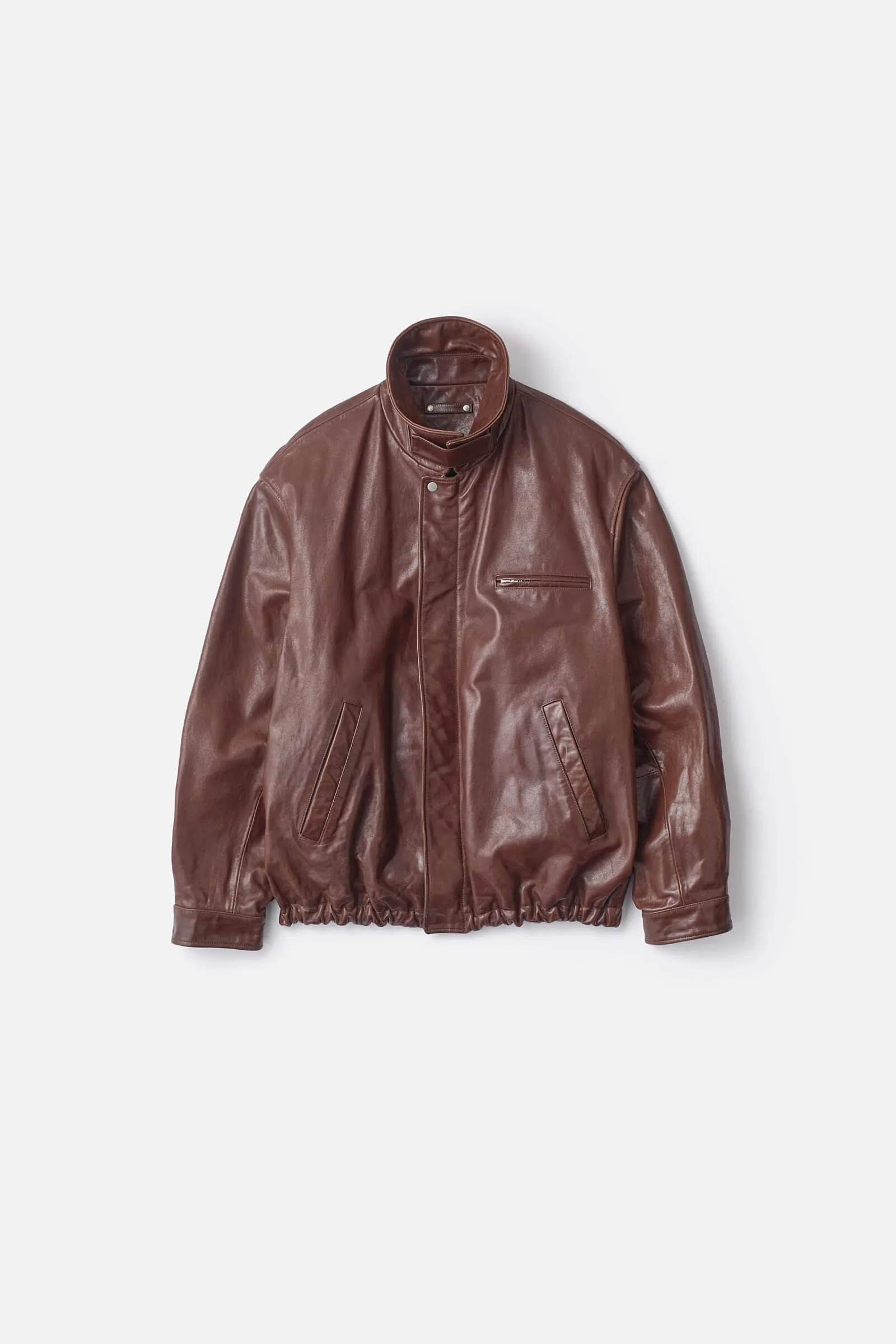 COW LEATHER VINTAGE ZIP JACKET sold by ssstein product image thumbnail 4