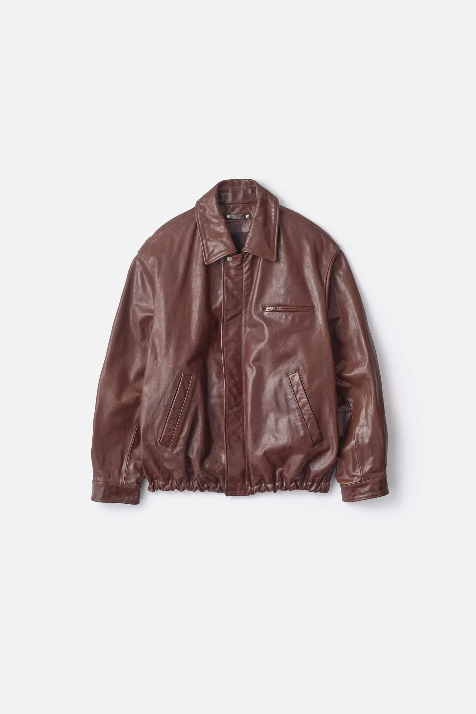 COW LEATHER VINTAGE ZIP JACKET sold by ssstein product image thumbnail 3
