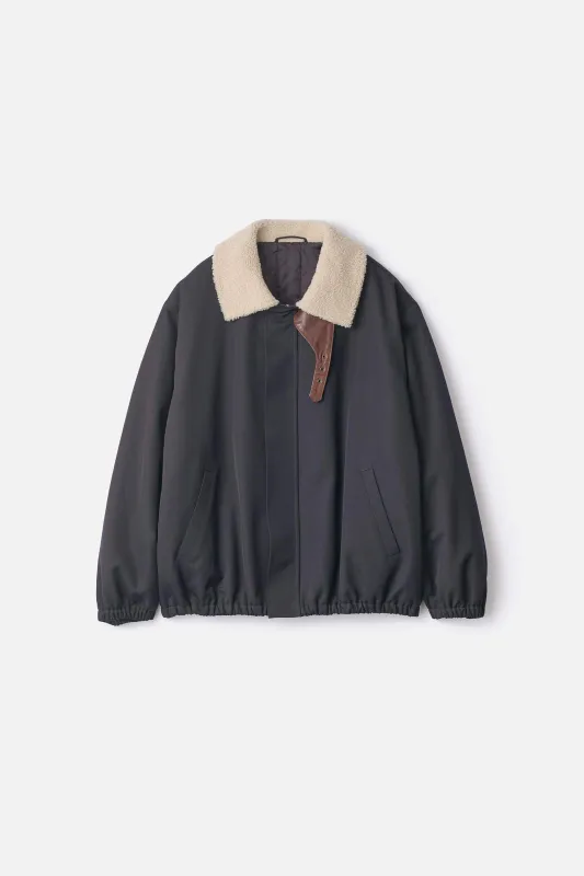 MOUTON COLLAR PADDED JACKET made by ssstein